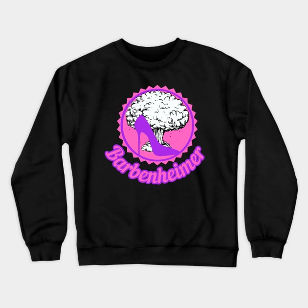 BAREBENHEIMER. HOT PINK STILETTO BOMB. Crewneck Sweatshirt by SwagOMart